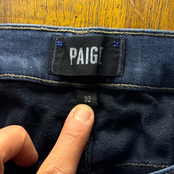 PAIGE Men's Dark Blue Slim Jeans - Picture 8 of 8